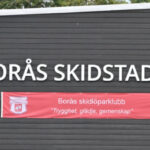Schild am Skistadion Borås